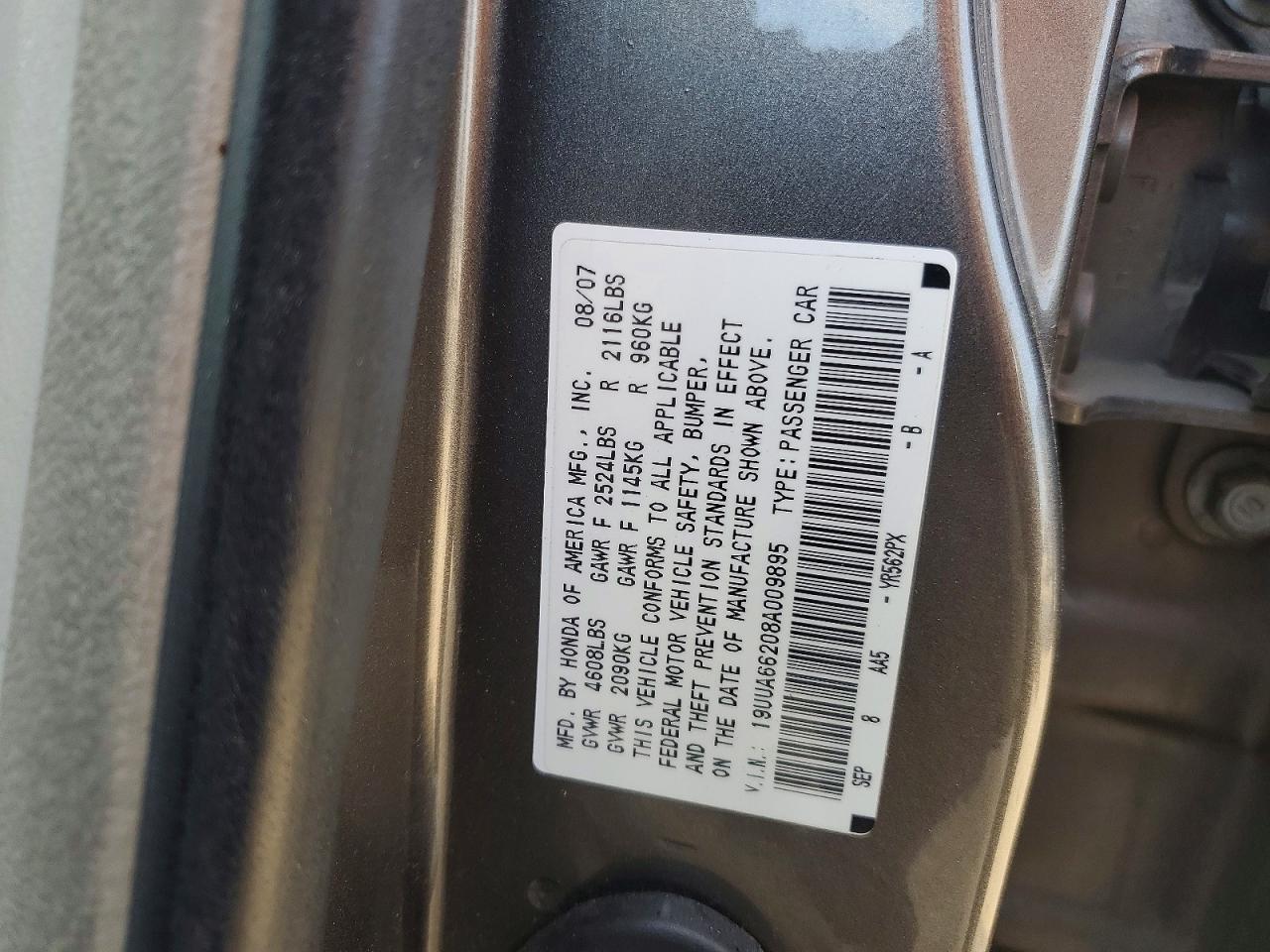 2008 ACURA TL