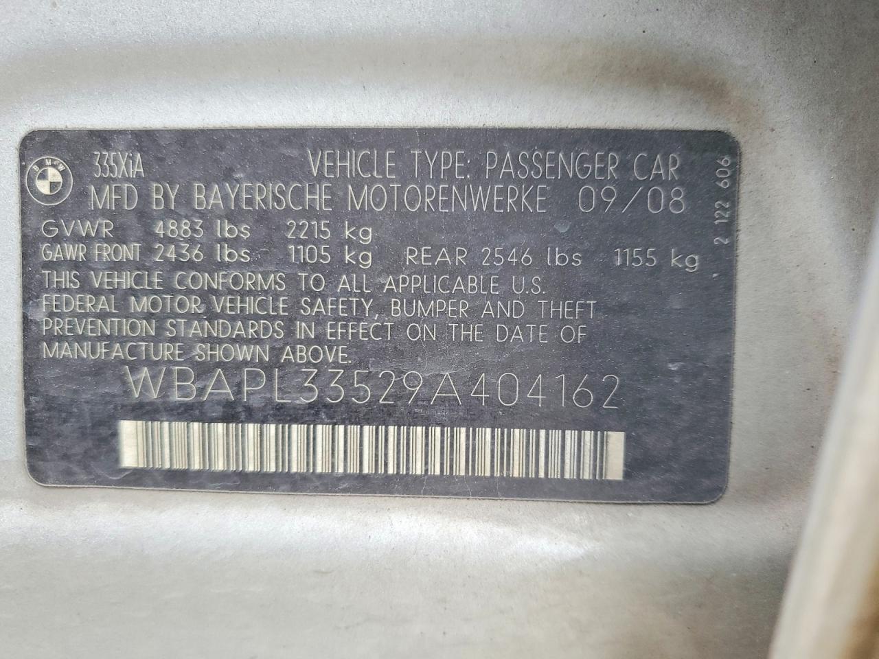 2009 BMW 3 SERIES