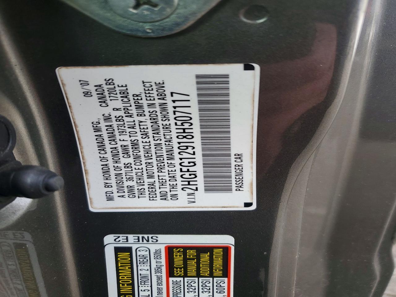 2008 HONDA CIVIC