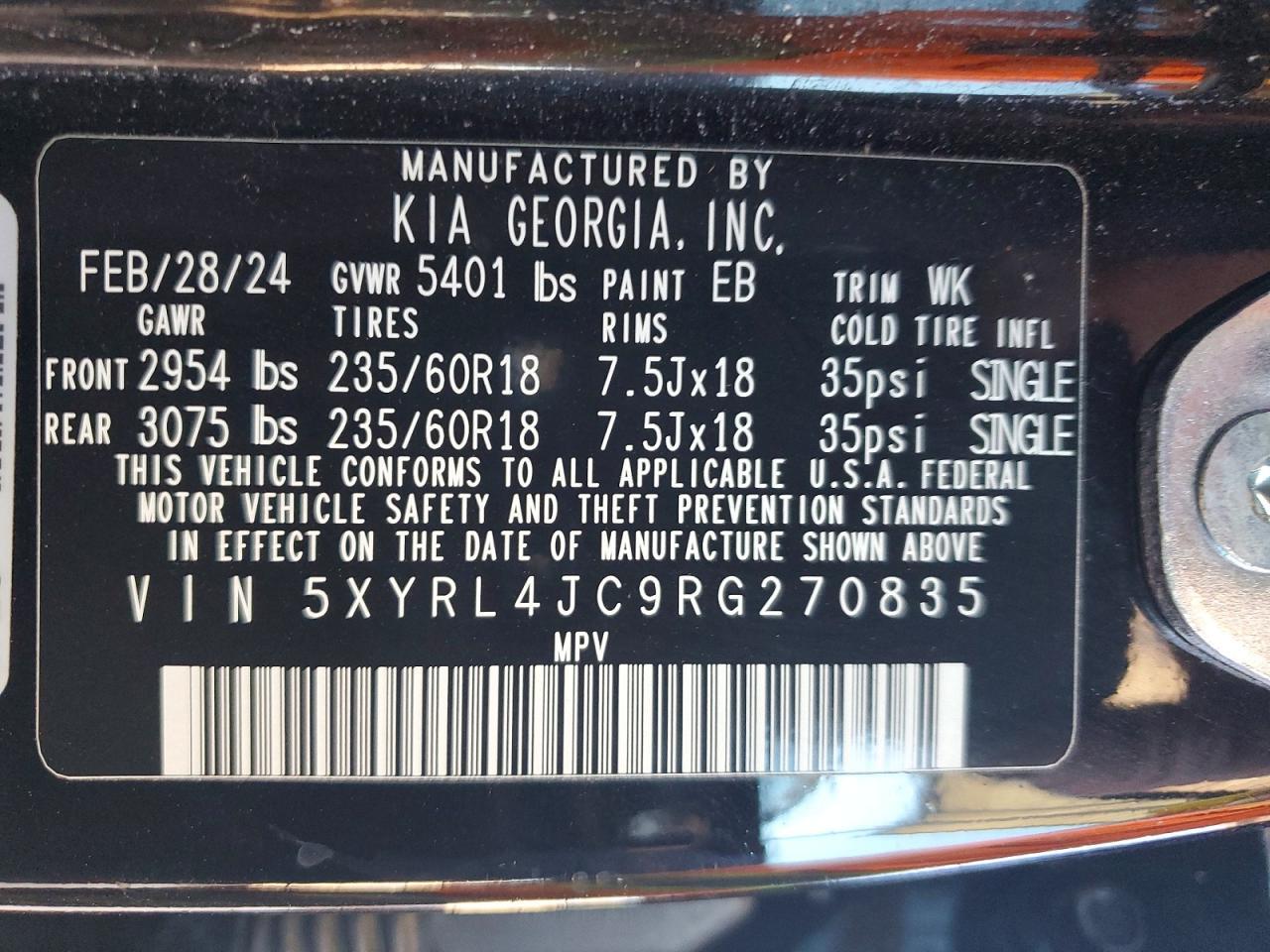 2024 KIA SORENTO