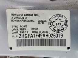 2010 HONDA CIVIC