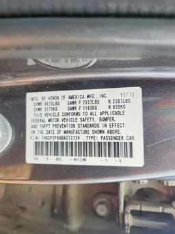 2011 HONDA ACCORD