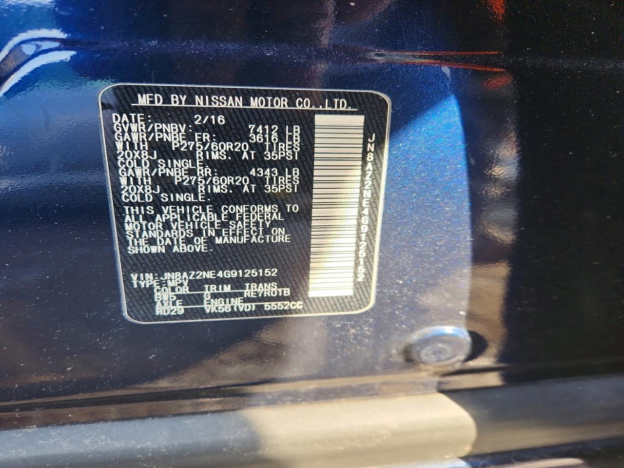2016 INFINITI QX80