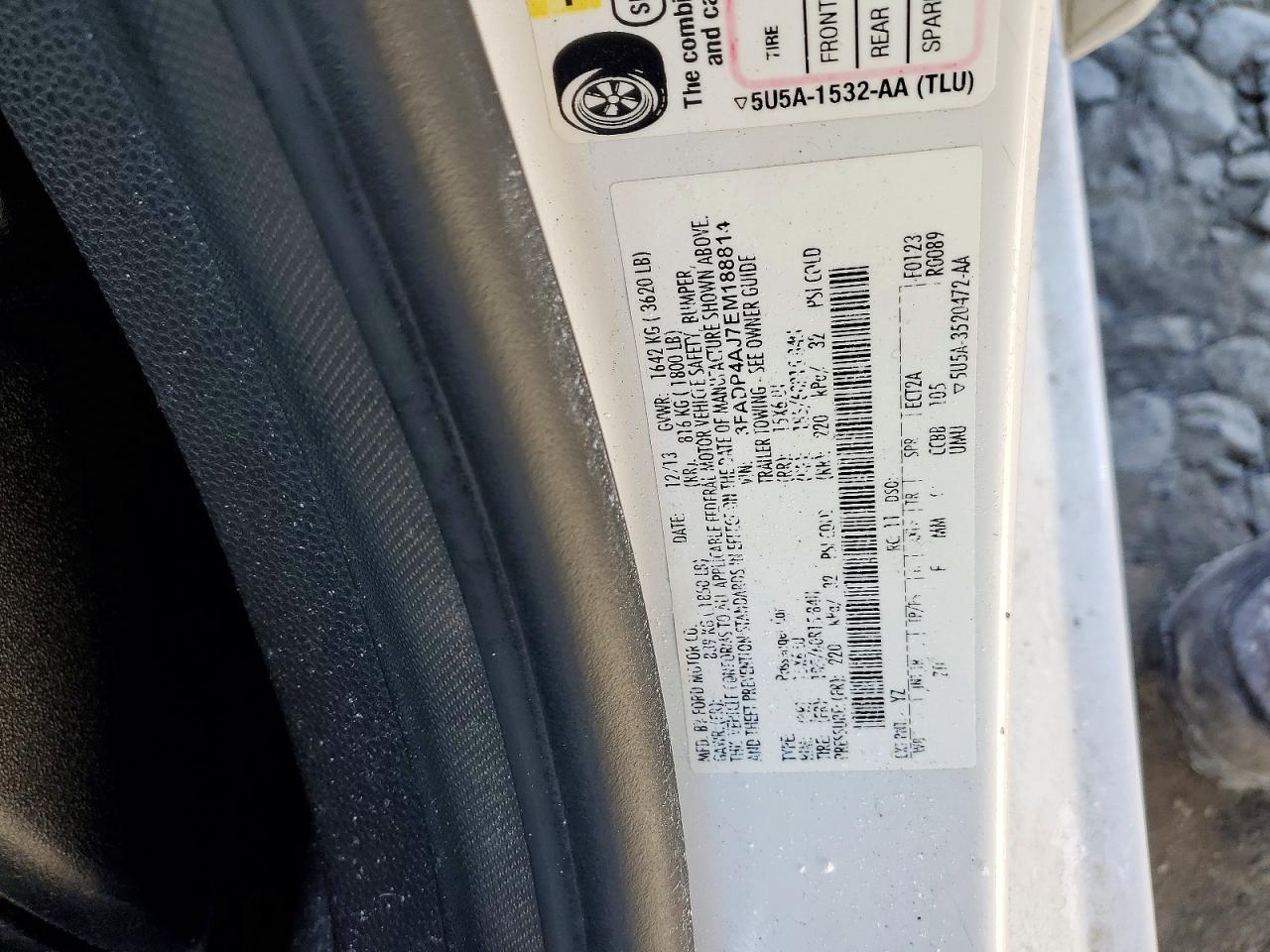 2014 FORD Fiesta