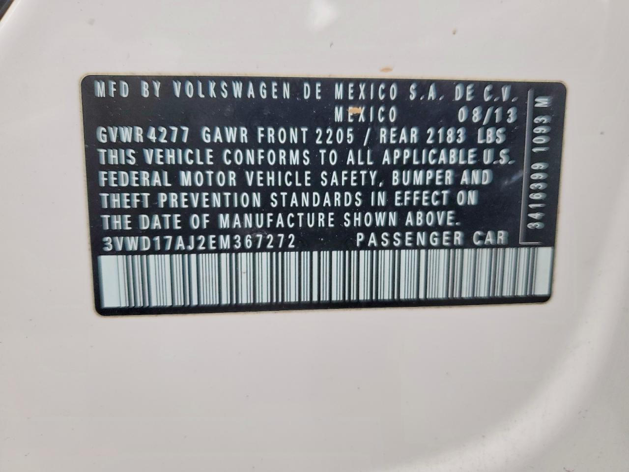 2014 VOLKSWAGEN JETTA