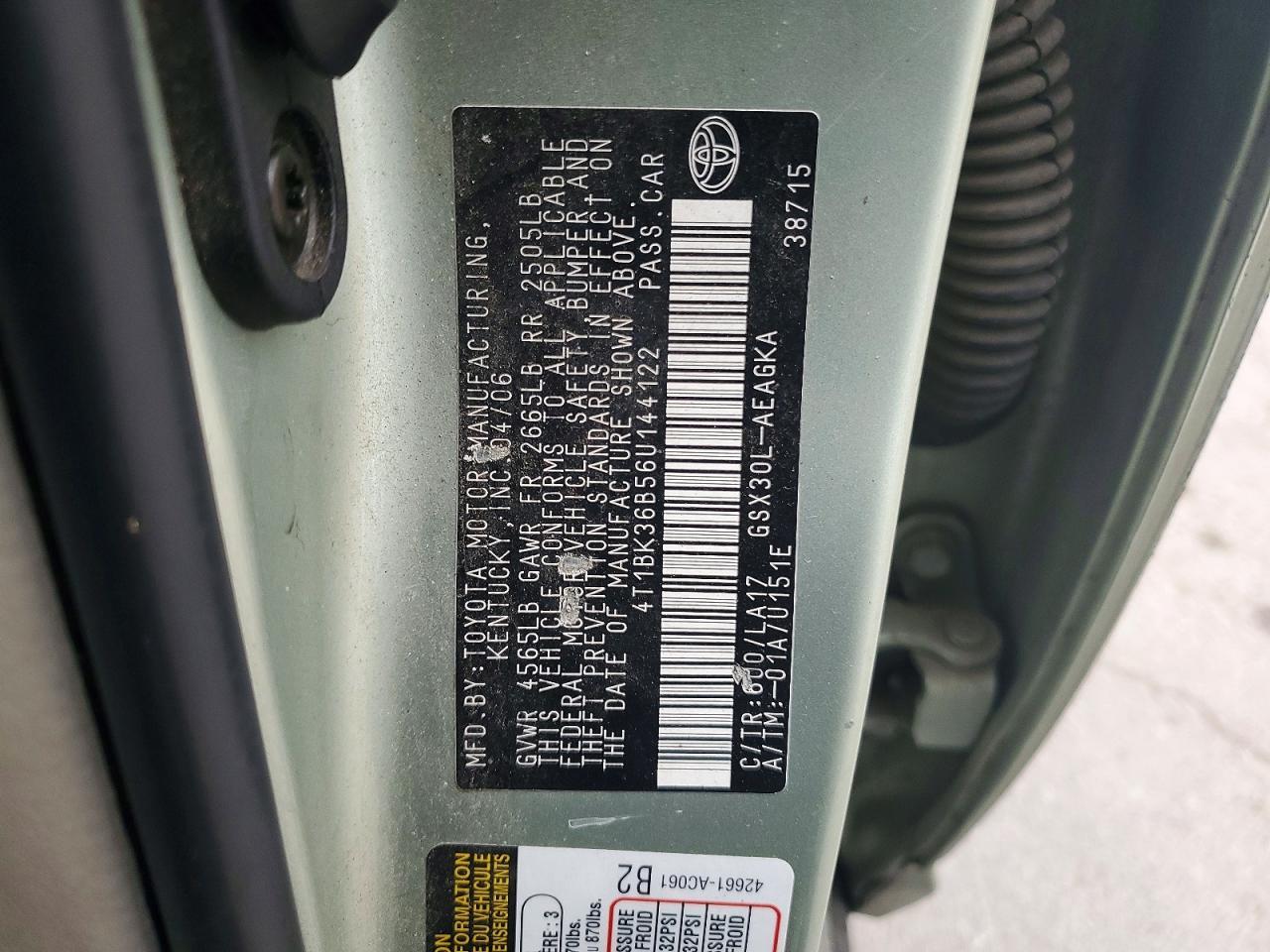 2006 TOYOTA Avalon
