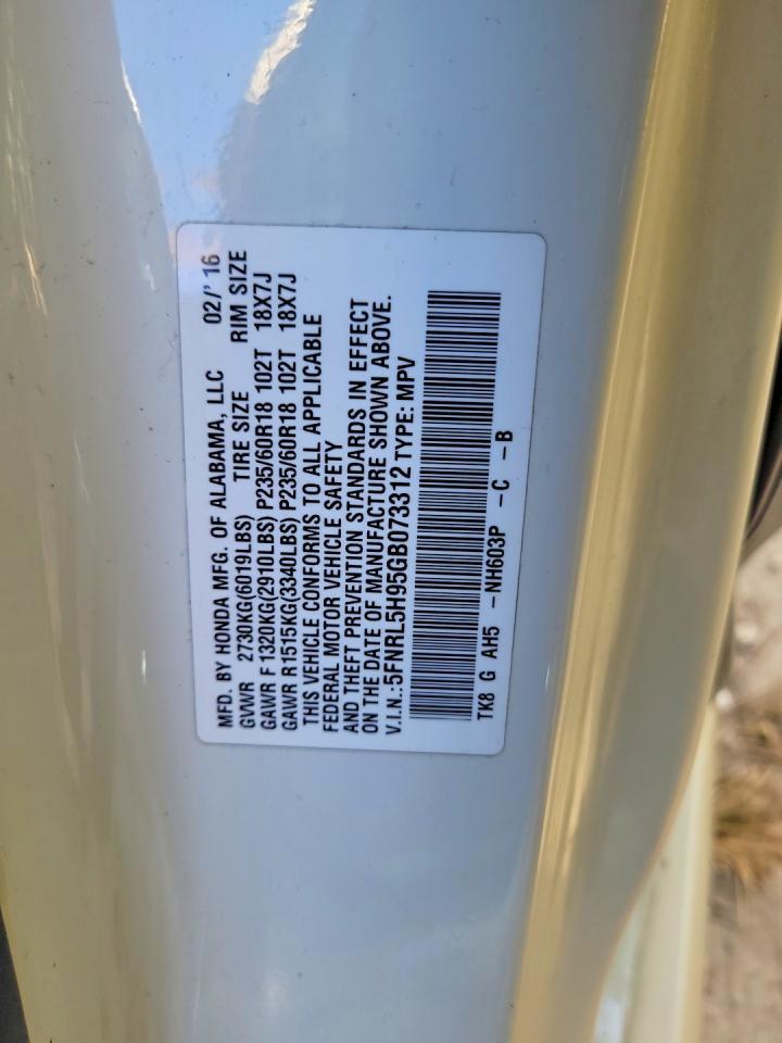 2016 HONDA ODYSSEY