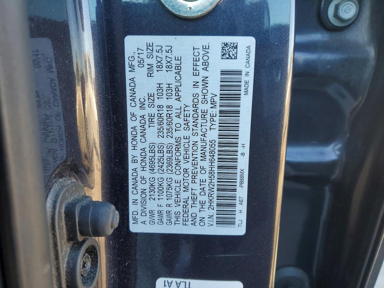 2017 HONDA CR-V