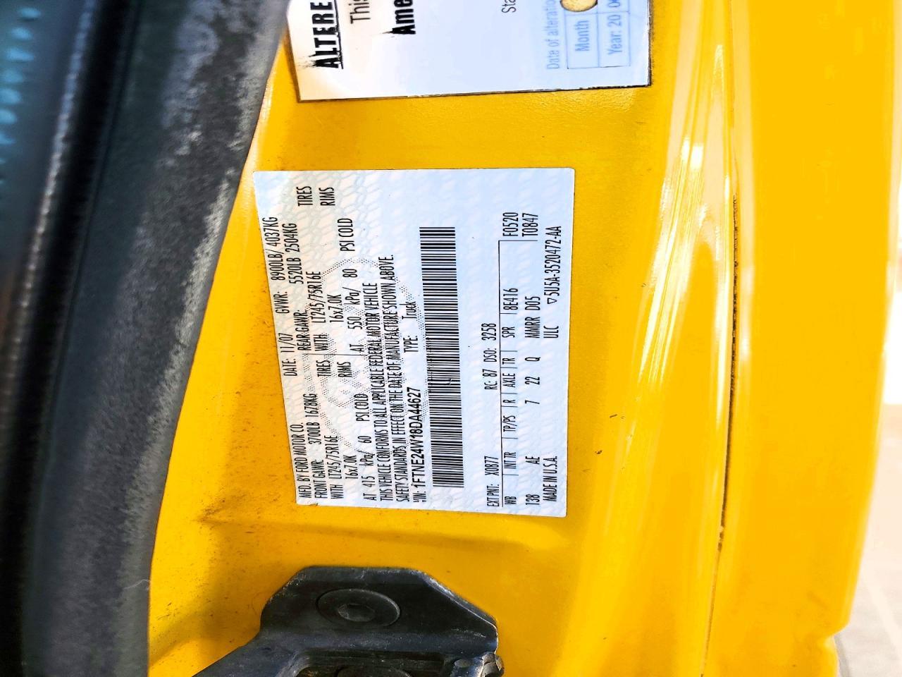 2008 FORD ECONOLINE