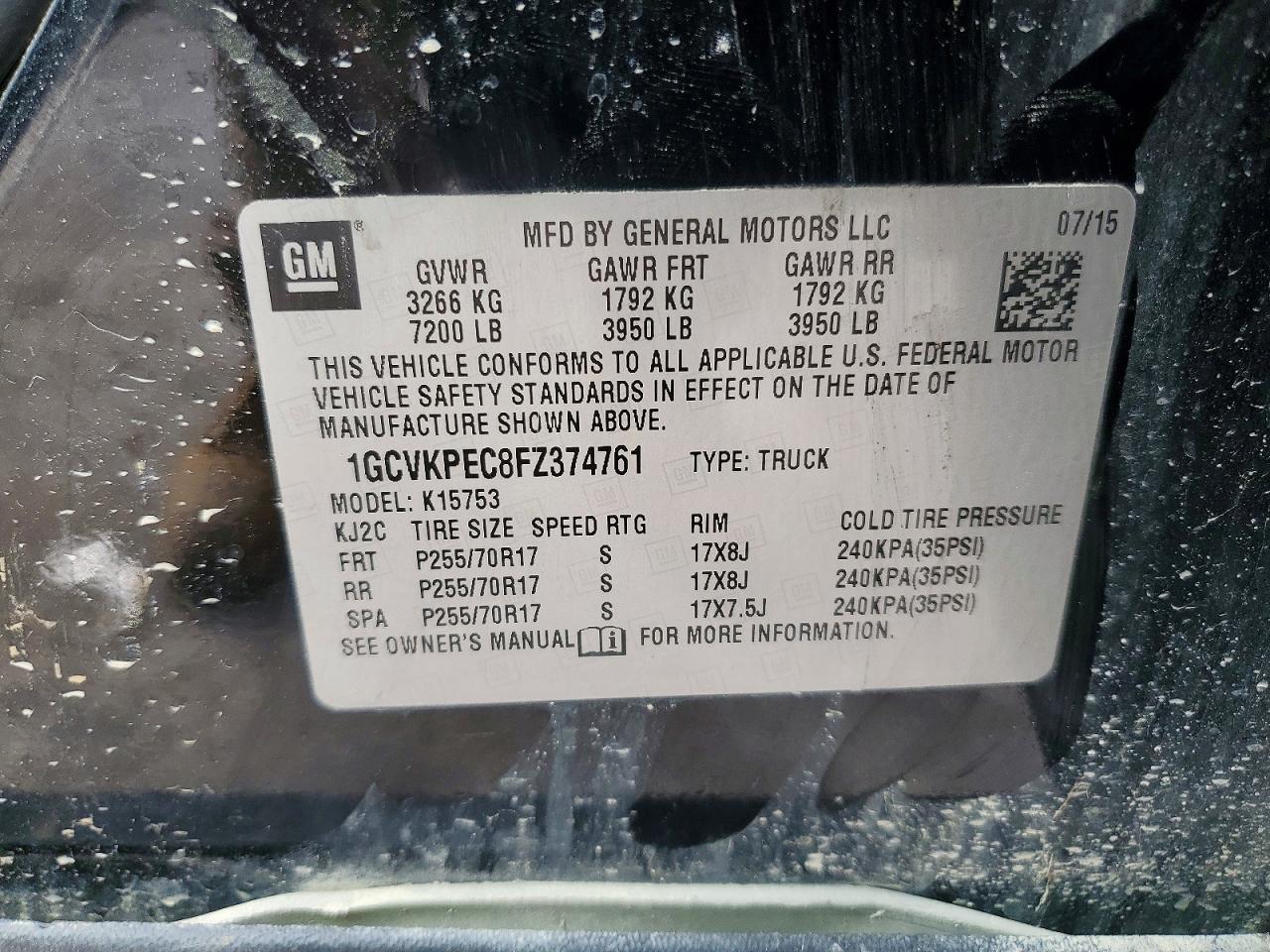 2015 CHEVROLET Silverado