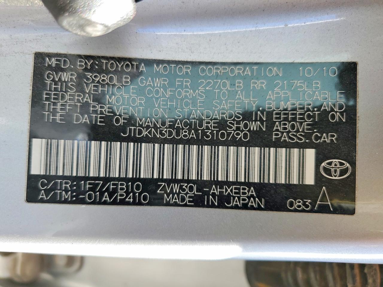 2010 TOYOTA PRIUS