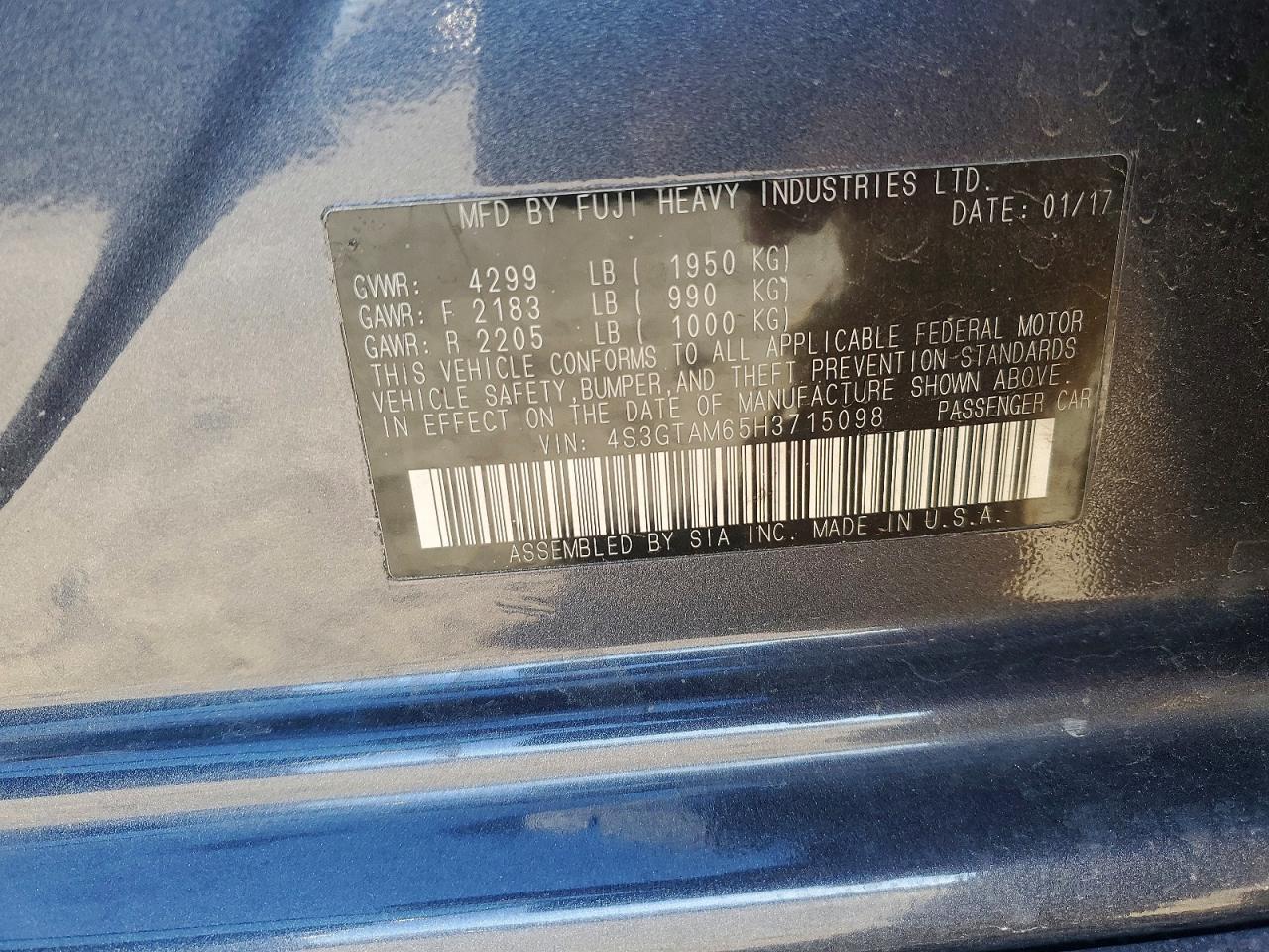 2017 SUBARU IMPREZA