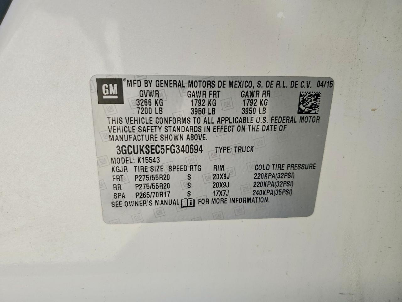 2015 CHEVROLET Silverado