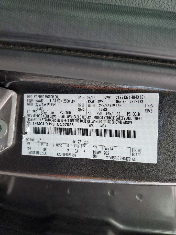 2015 FORD ESCAPE