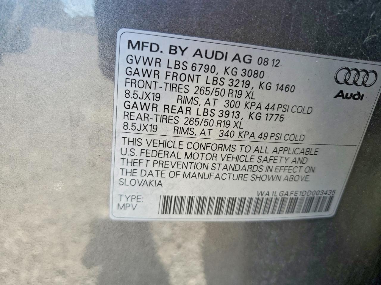 2013 AUDI Q7