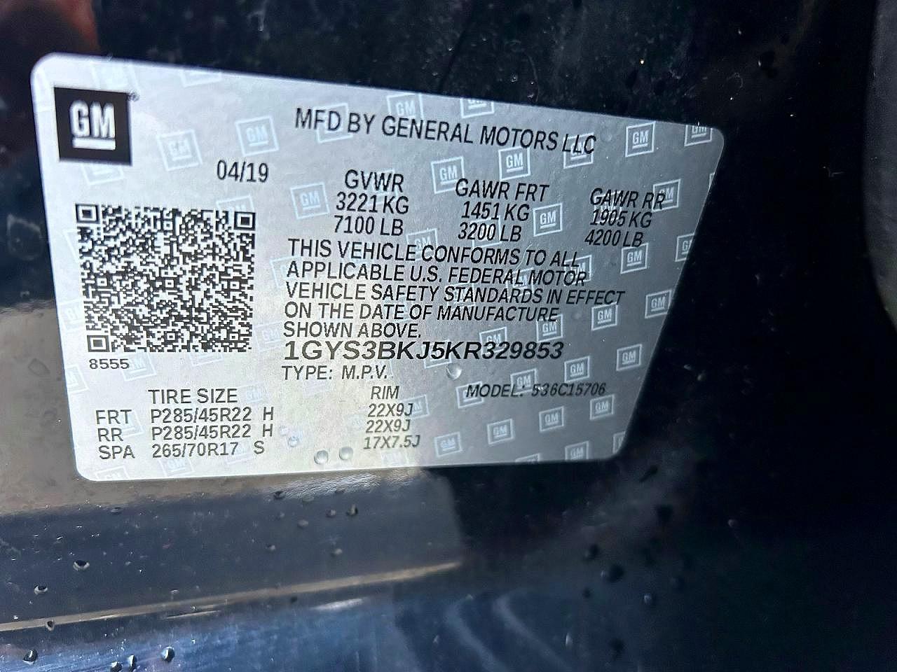 2019 CADILLAC ESCALADE