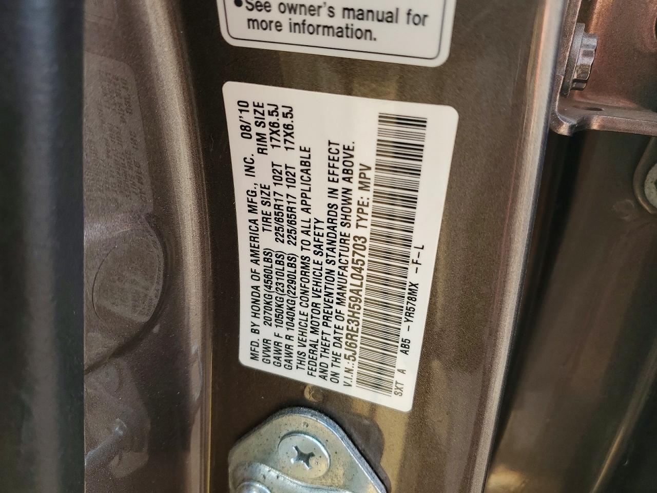 2010 HONDA CR-V
