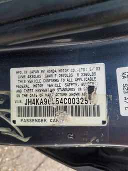 2004 ACURA RL