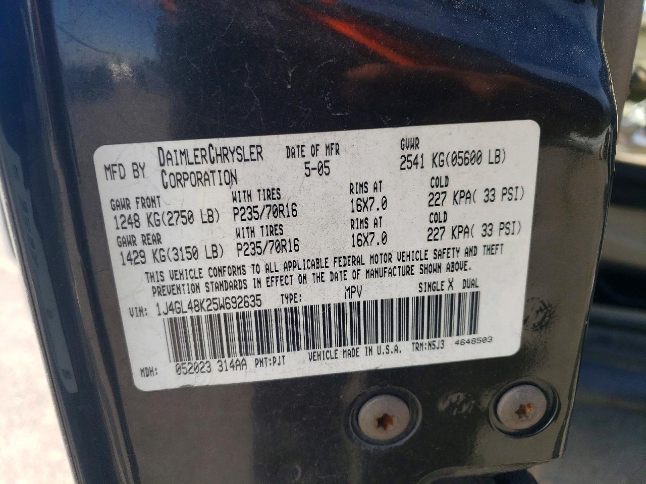 2005 JEEP Liberty