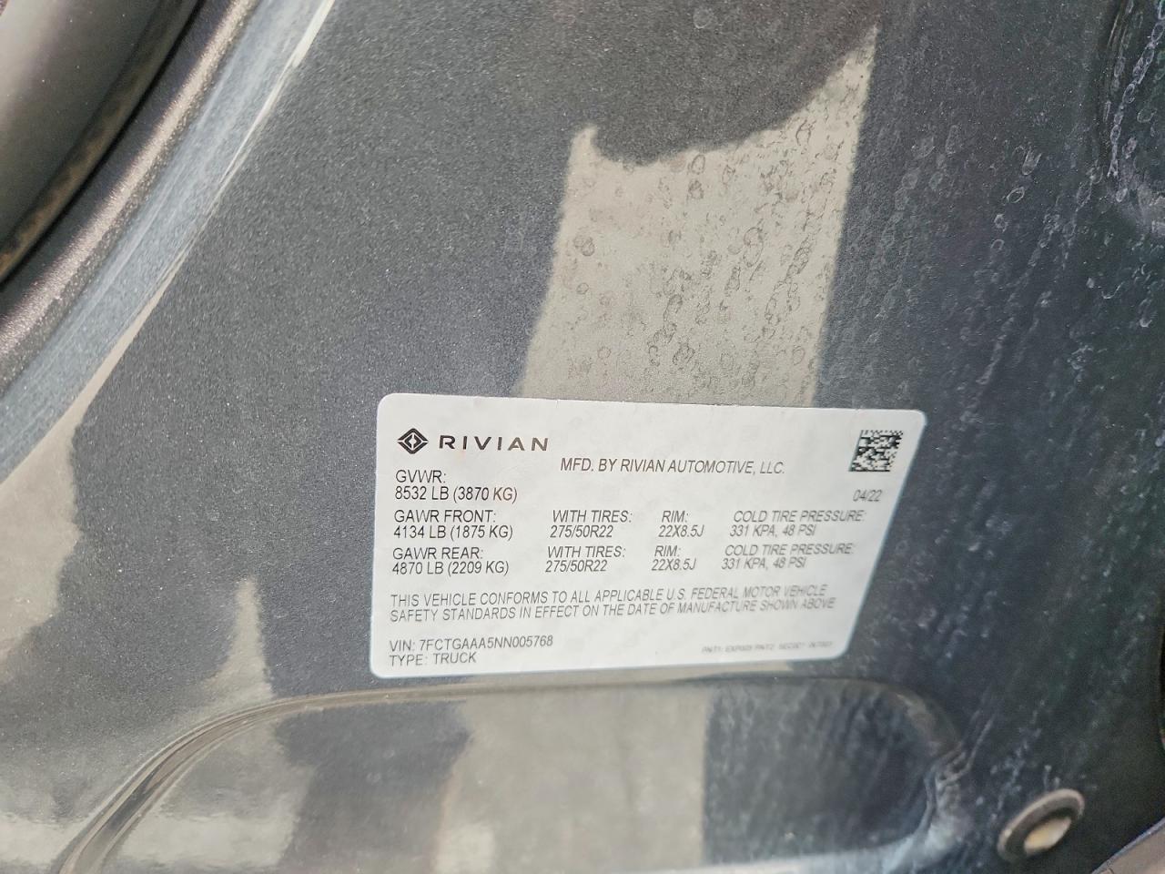 2022 RIVIAN R1t