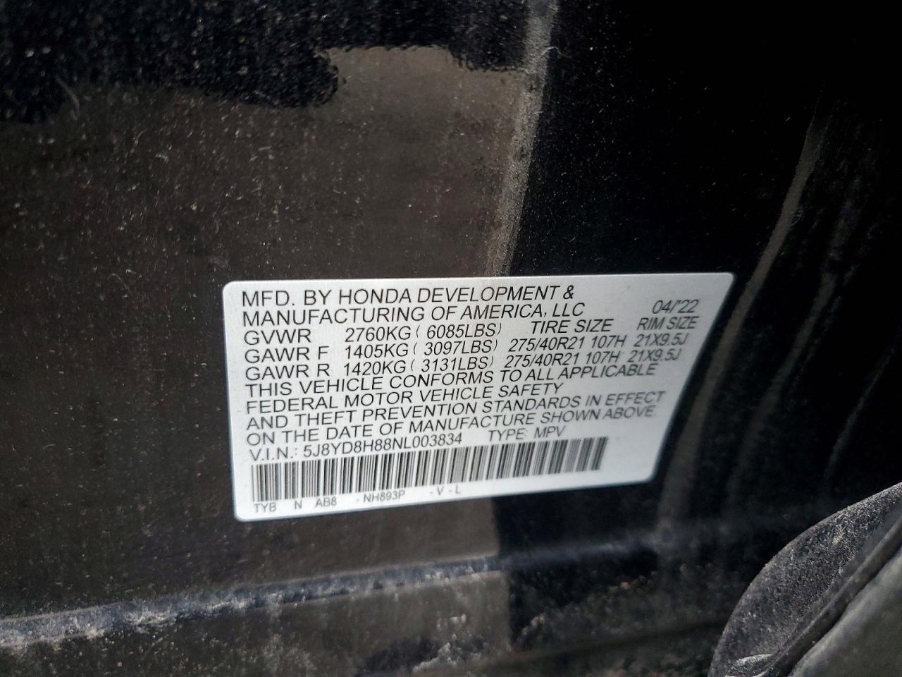 2022 ACURA MDX