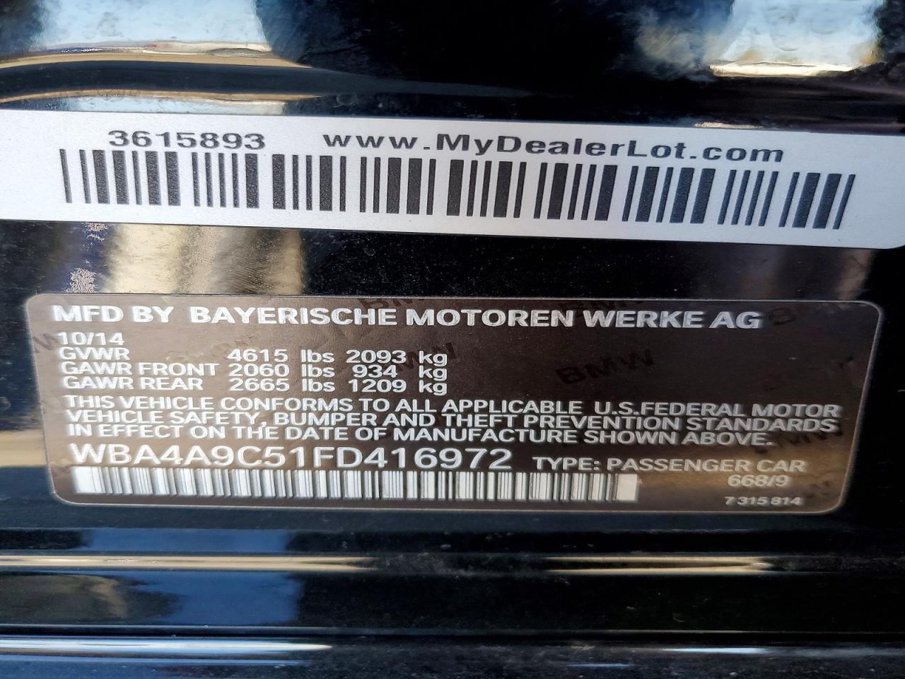 2015 BMW 4 Series