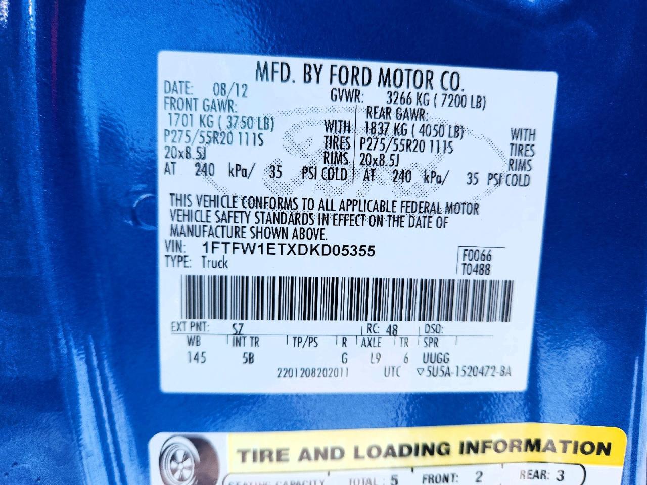 2013 FORD F-150