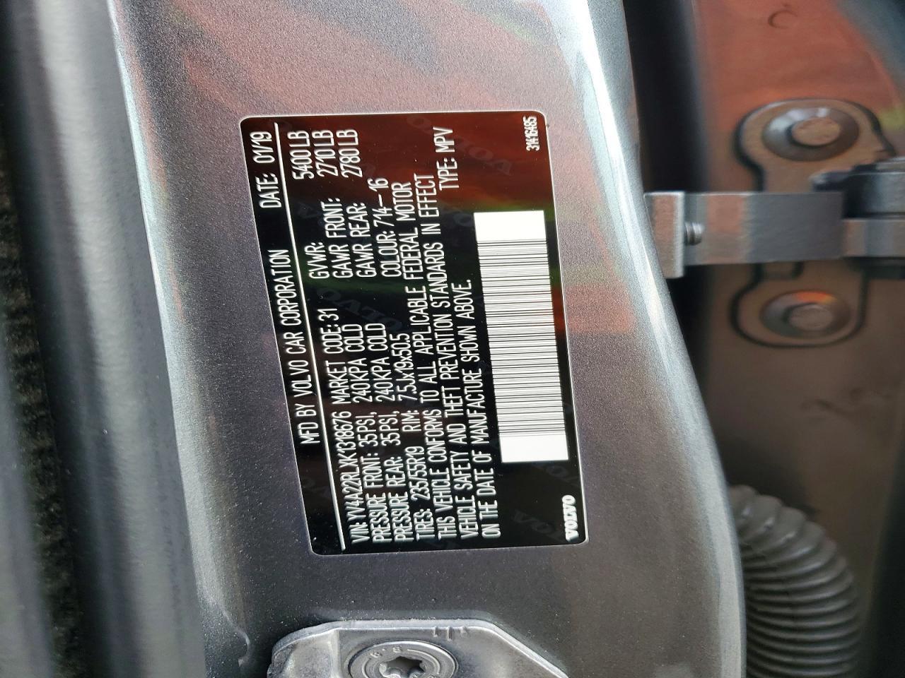2019 VOLVO XC60