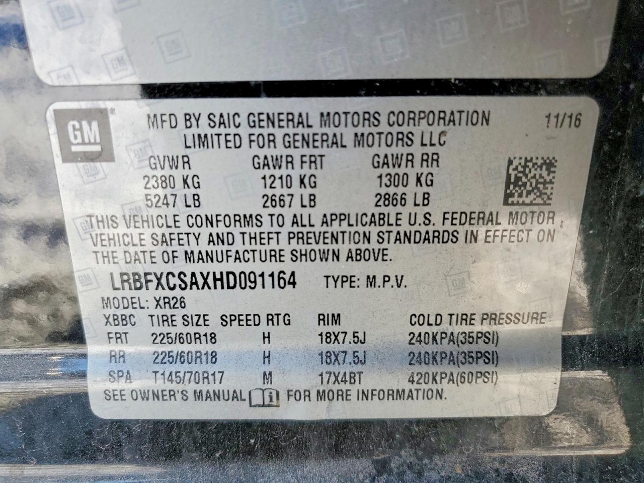 2017 BUICK Envision