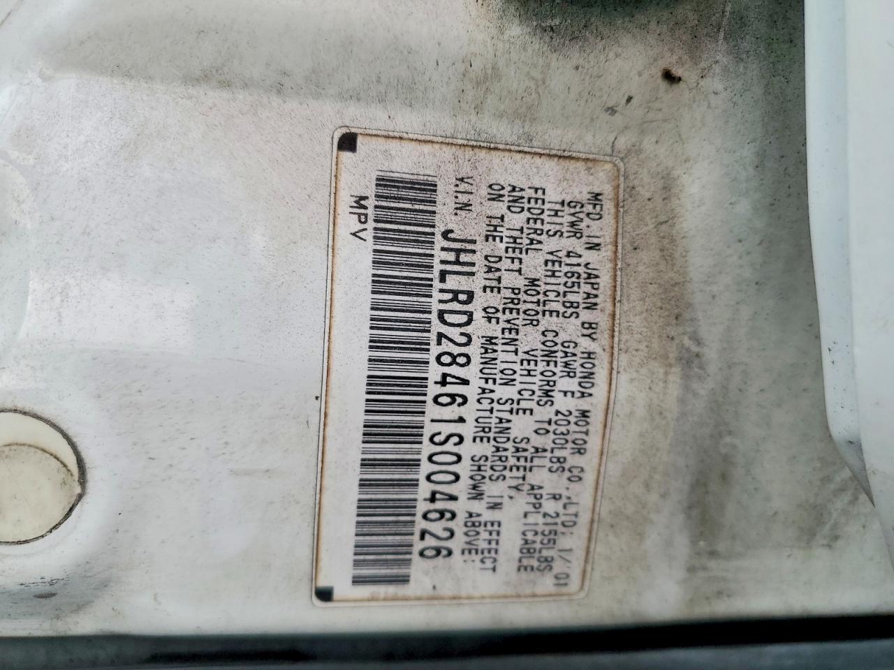 2001 HONDA CR-V