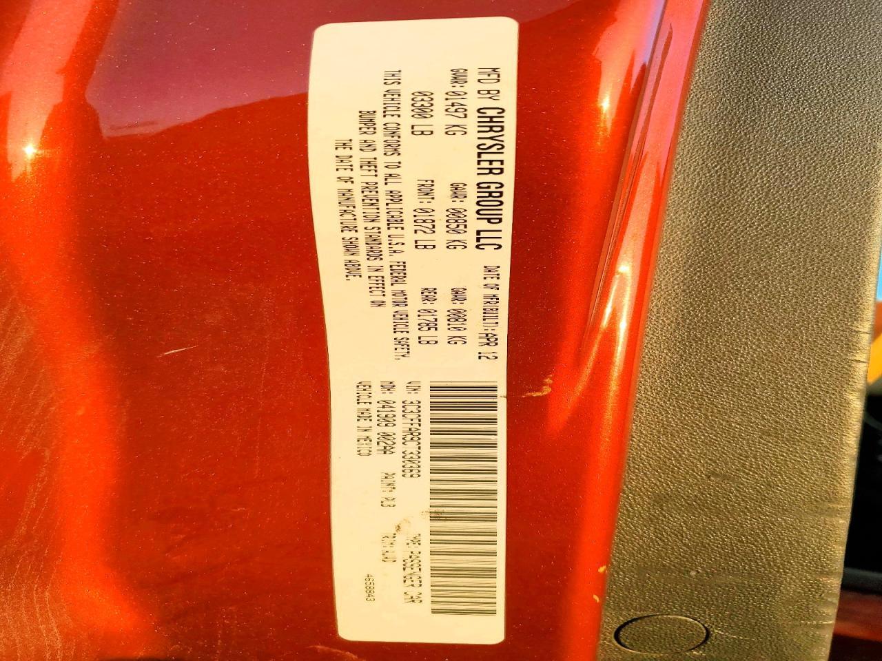 2012 FIAT 500