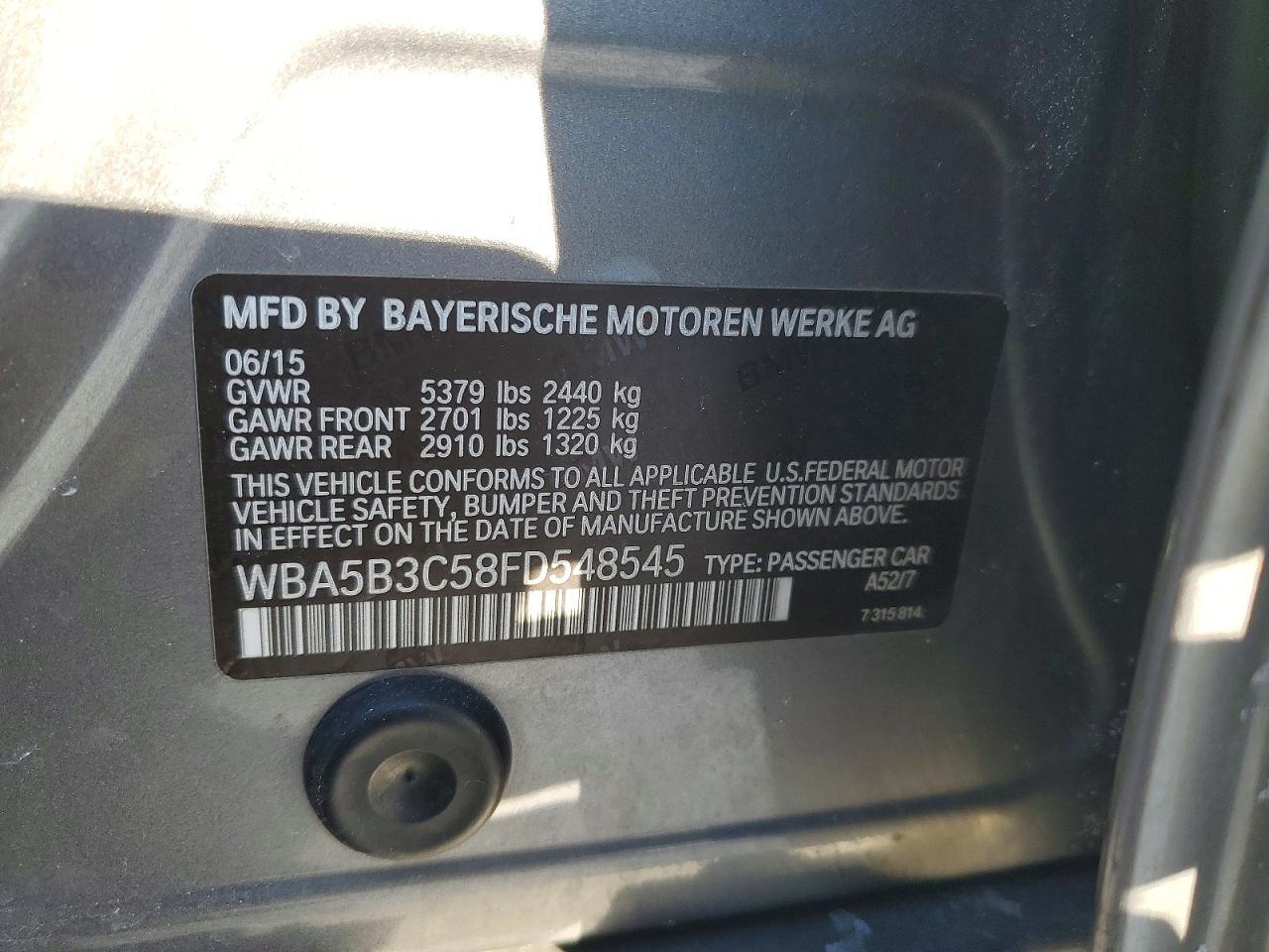 2015 BMW 5 series