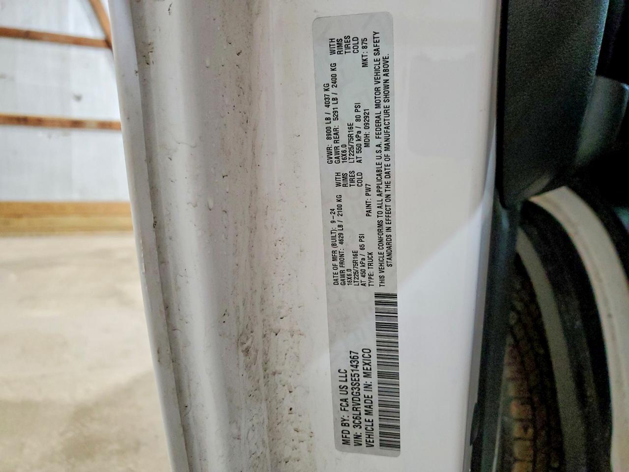 2025 RAM ProMaster 2500