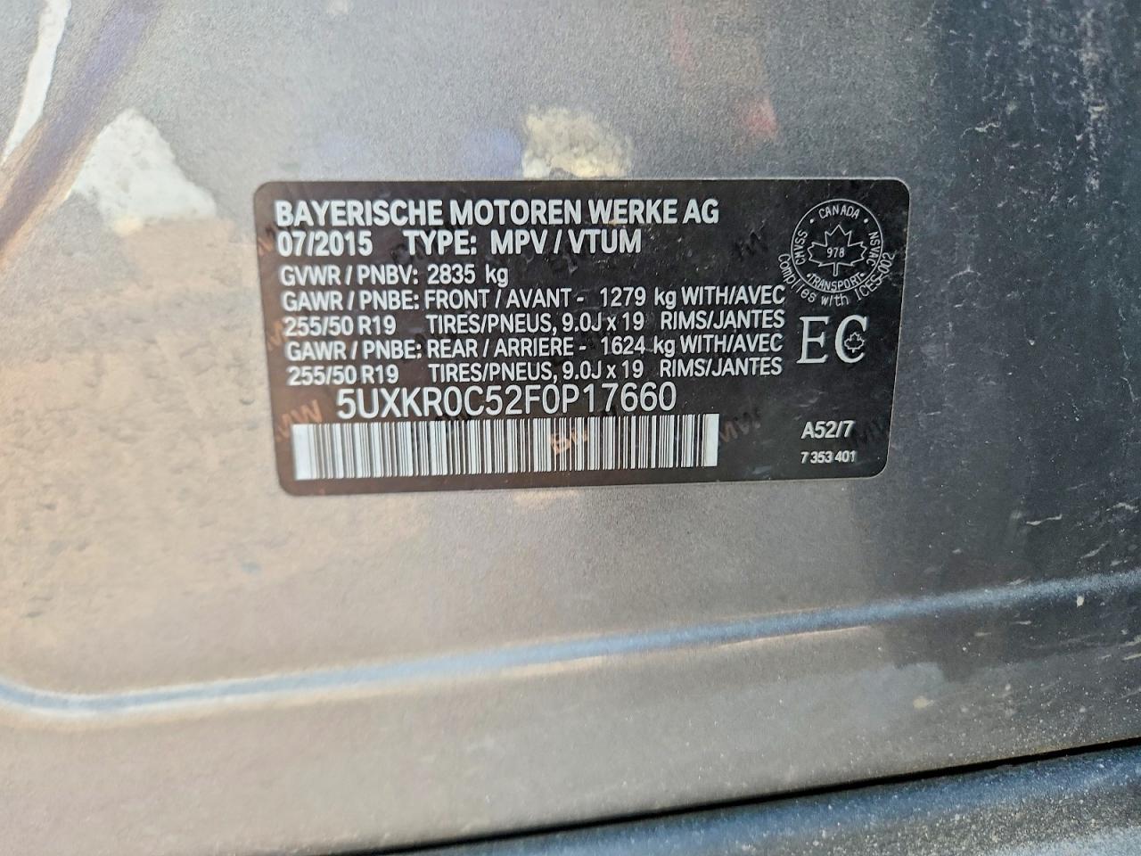 2015 BMW X5