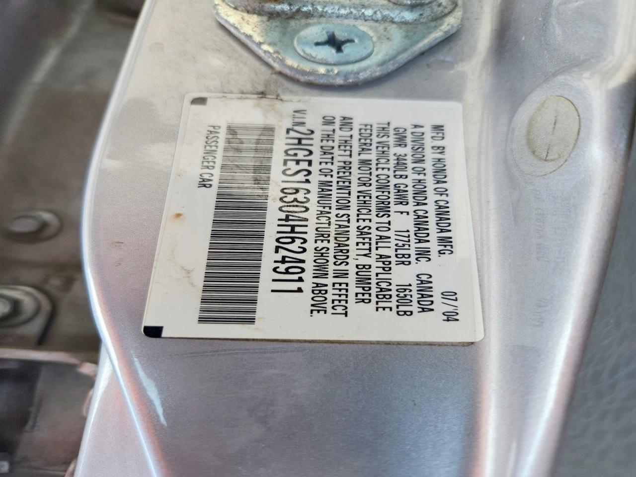 2004 HONDA CIVIC