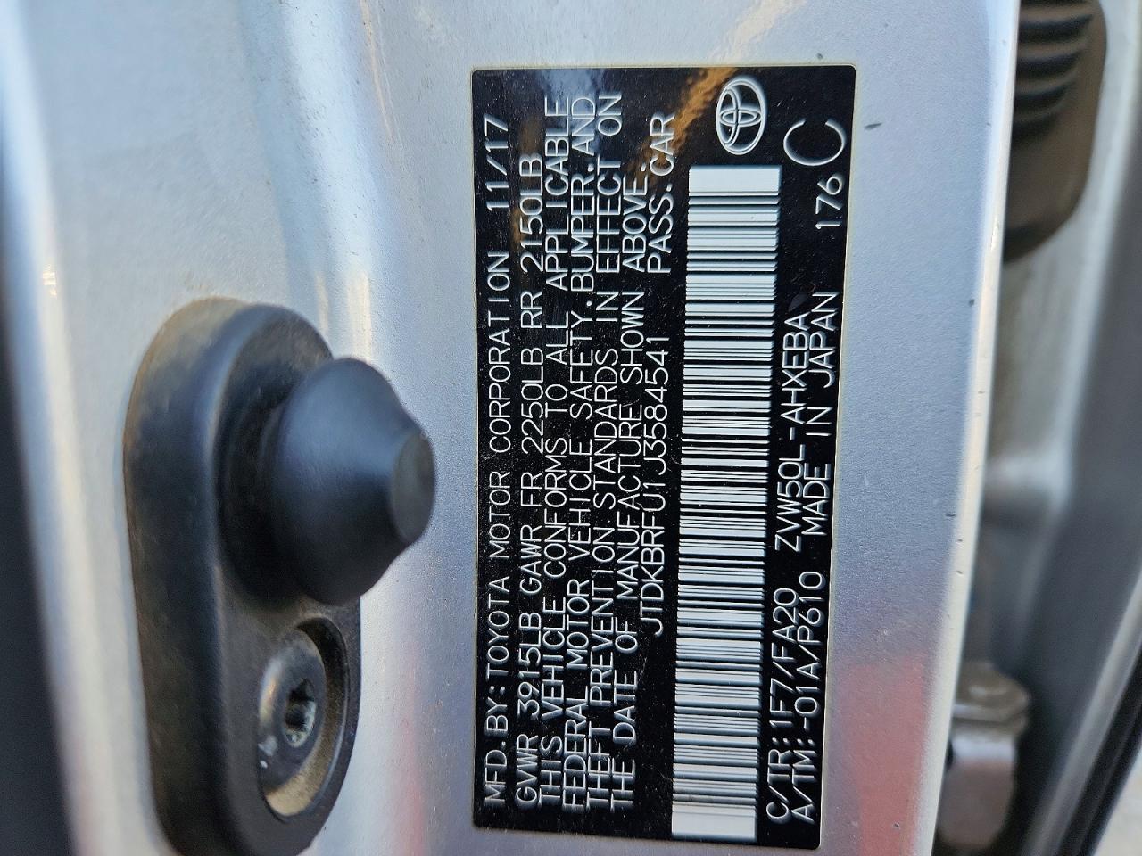 2018 TOYOTA PRIUS