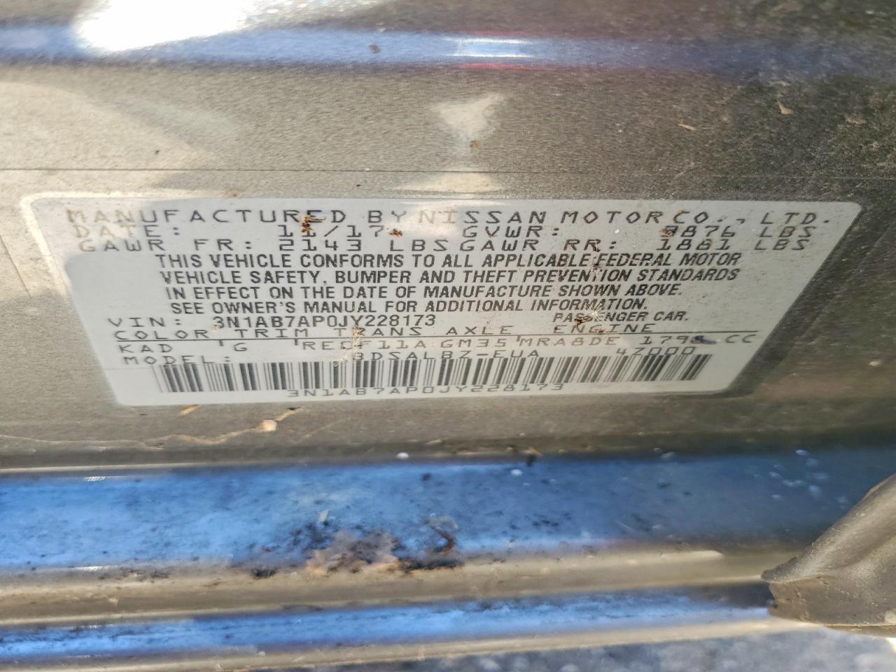 2018 NISSAN SENTRA