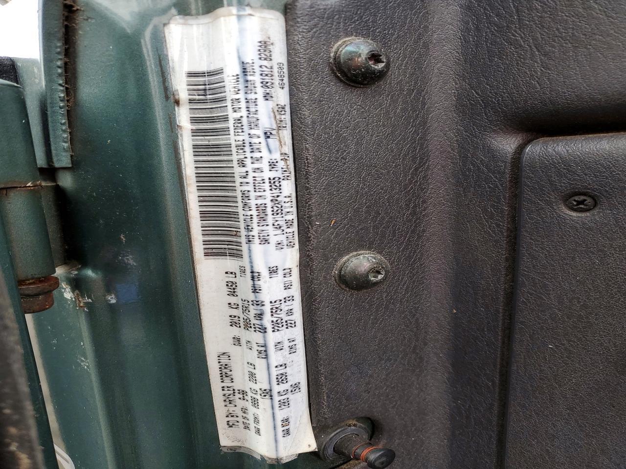 1999 JEEP WRANGLER