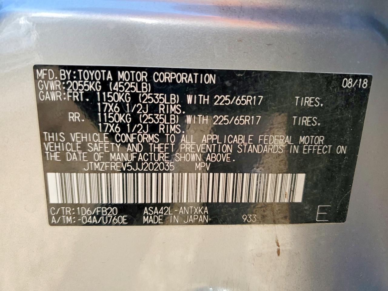 2018 TOYOTA RAV4