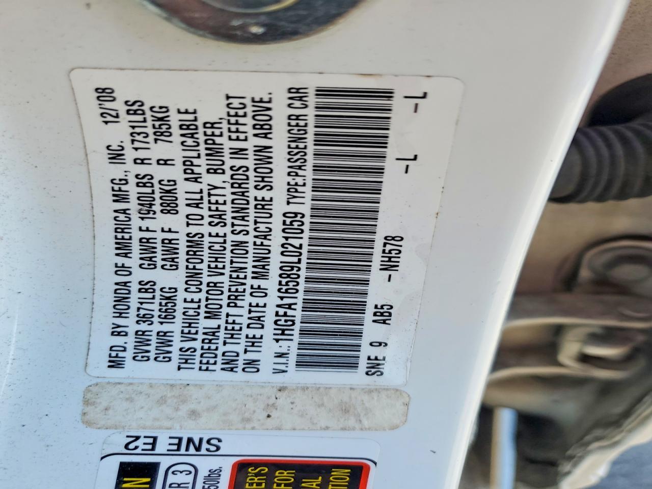 2009 HONDA CIVIC