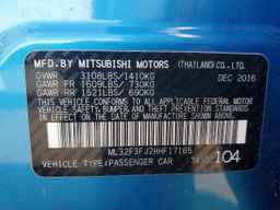 2017 MITSUBISHI MIRAGE