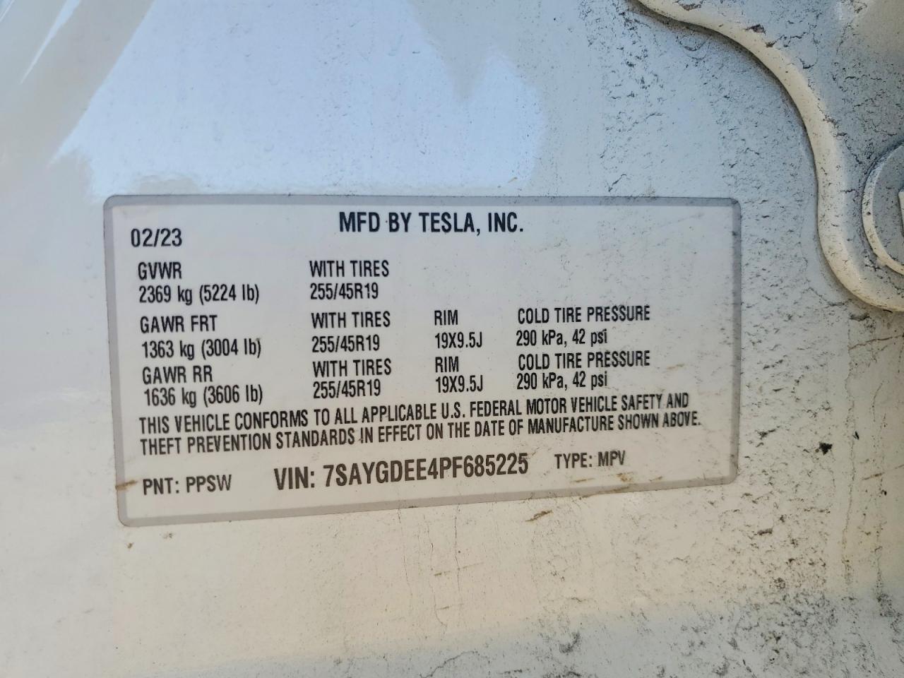 2023 TESLA MODEL Y