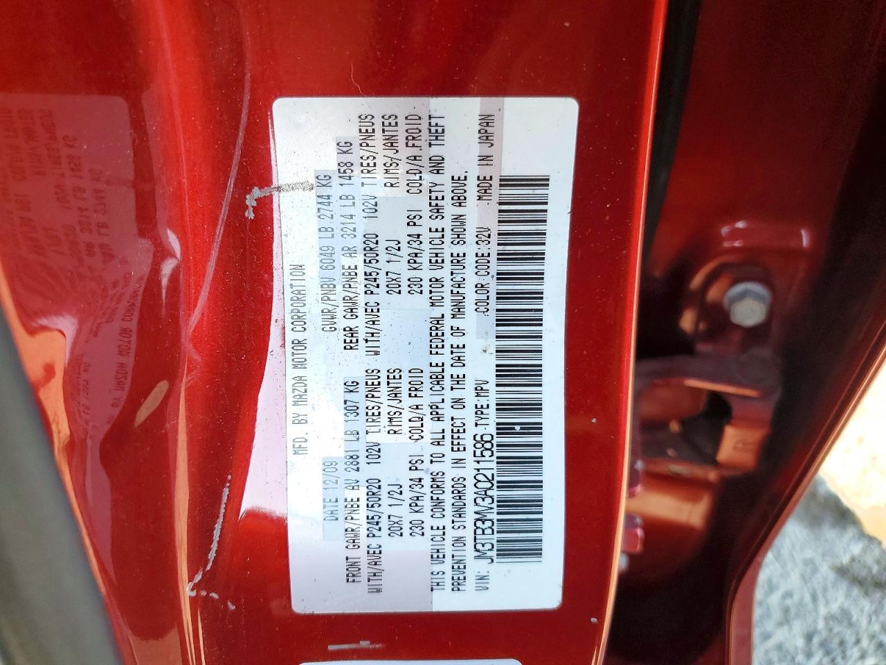 2010 MAZDA CX-9