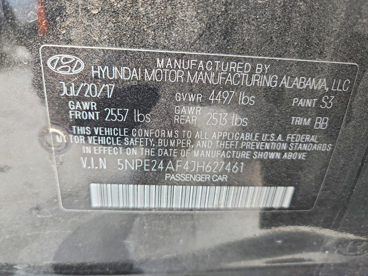 2018 HYUNDAI SONATA