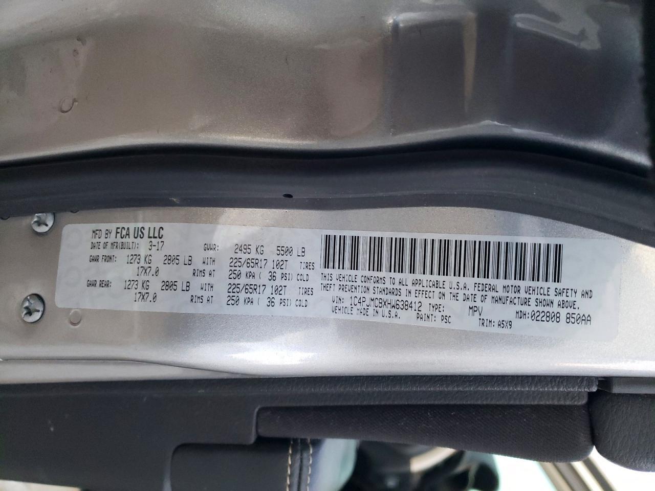 2017 JEEP CHEROKEE