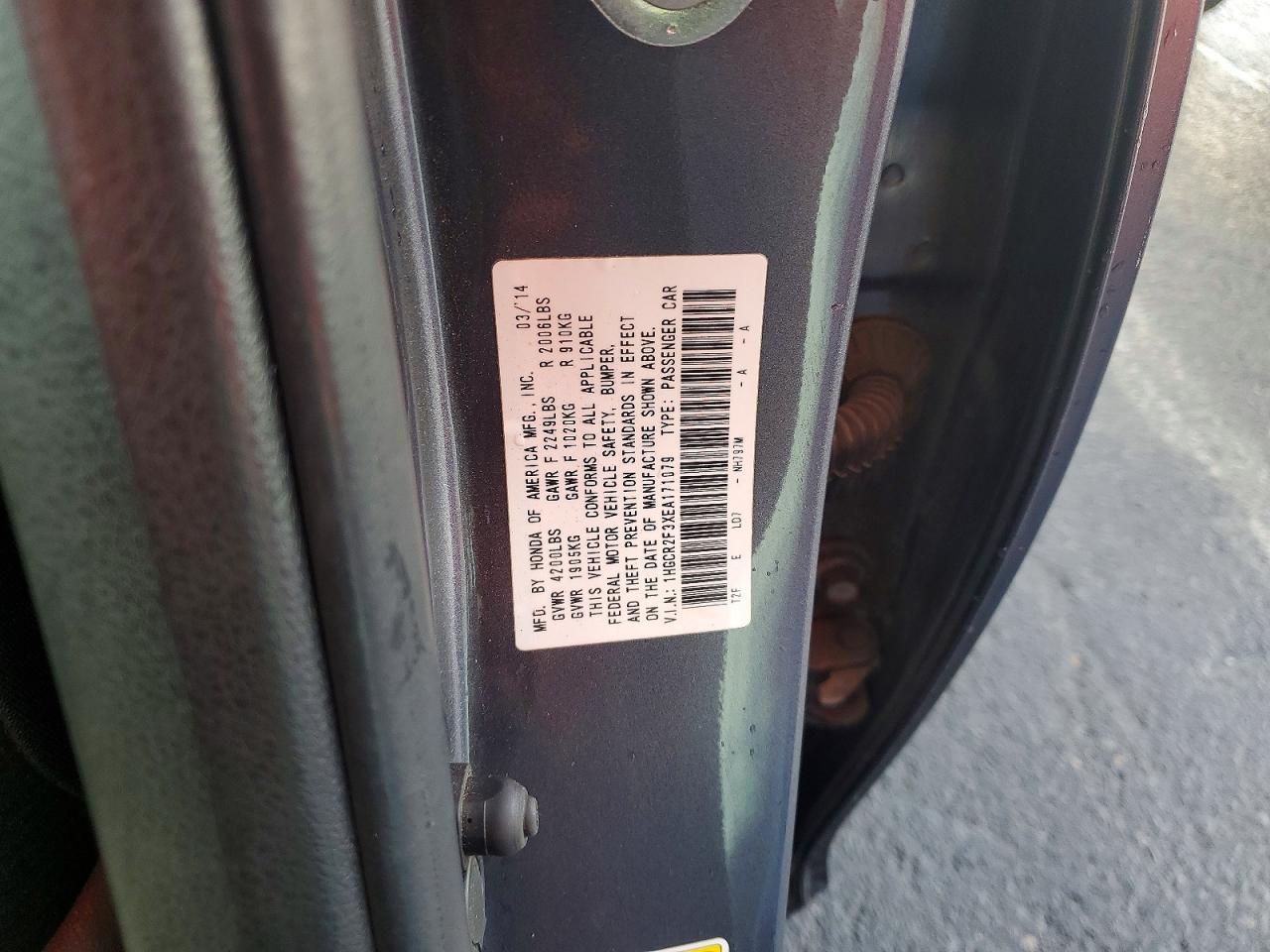 2014 HONDA ACCORD