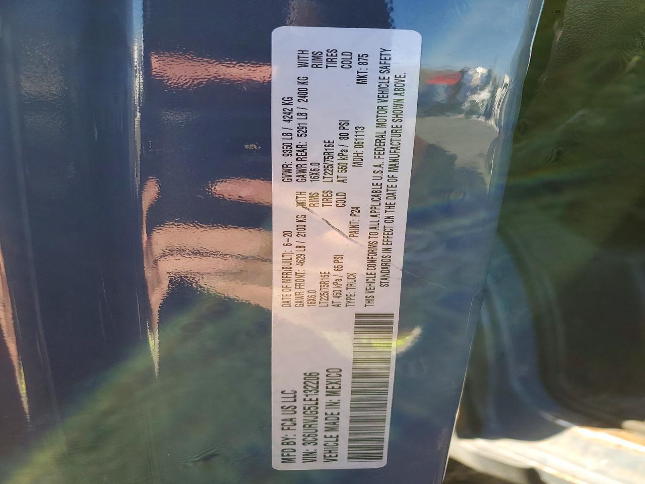2020 RAM ProMaster 3500