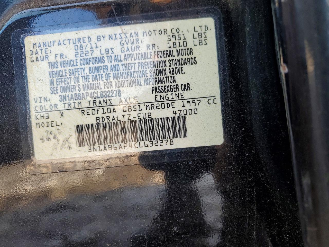 2012 NISSAN SENTRA