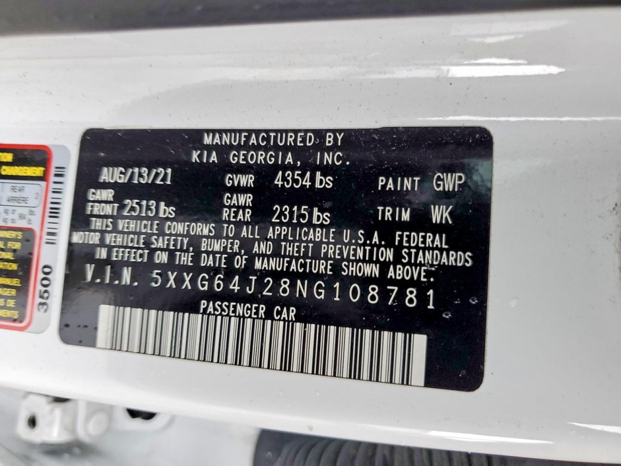 2022 KIA K5
