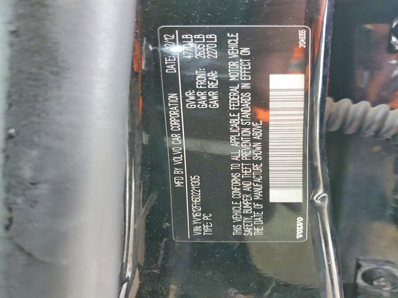 2013 VOLVO S60